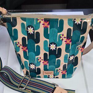 Consuela Cactus Print Bucket Bag (Style Discontinued) NWT 2 straps